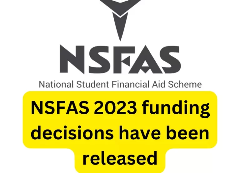 NSFAS 2023 funding decisions have been released
